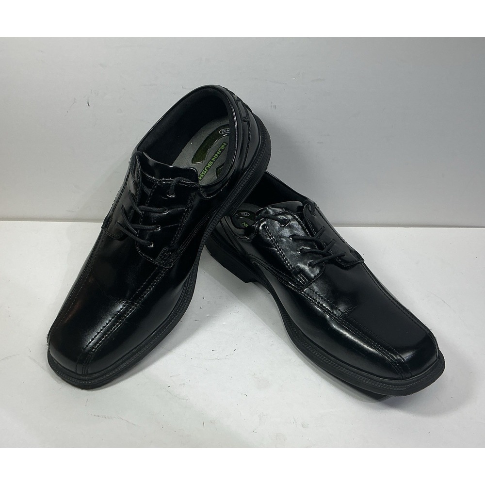 Nunn Bush Kor Mens Black Leather Dress Shoes Sz 13M Casual Comfort Office